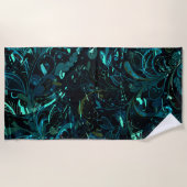 抽象芸術曼荼羅3 ビーチタオル (正面)