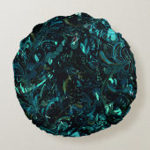 抽象芸術曼荼羅3 ラウンドクッション (裏面)