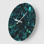 抽象芸術曼荼羅3 ラージ壁時計 (傾斜)