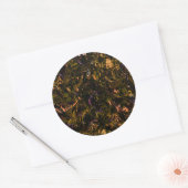 抽象芸術曼荼羅5 ラウンドシール (封筒)