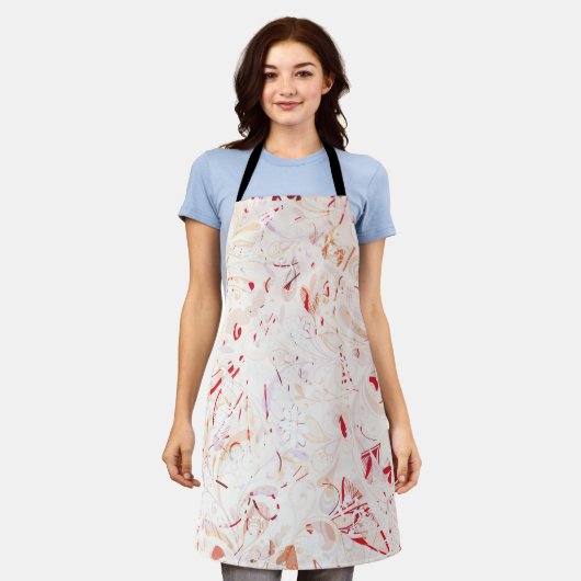 抽象芸術曼荼羅7 エプロン (着用した状態)