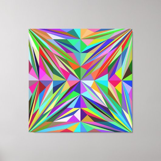 抽象芸術曼荼羅 キャンバスプリント (正面)