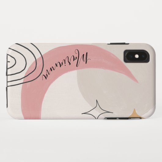 抽象芸術月相 Case-Mate iPhoneケース (裏面(横))