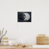 抽象芸術月食ポスター、紙(マット) ポスター (キッチン)