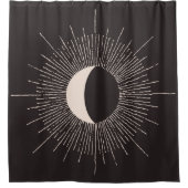 抽象芸術月食 シャワーカーテン (正面)