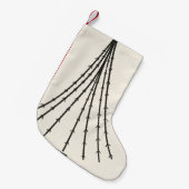 抽象芸術月 スモールクリスマスストッキング (正面 (吊り時))