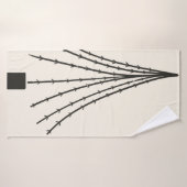 抽象芸術月 バスタオル (バスタオル)