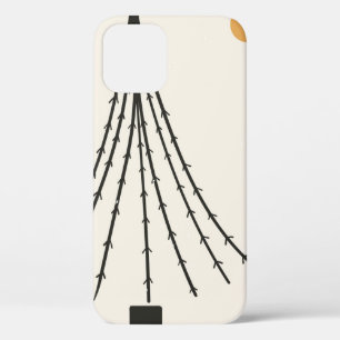 抽象芸術月 iPhone 12ケース