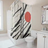 抽象芸術朝日 シャワーカーテン (インサイチュ)