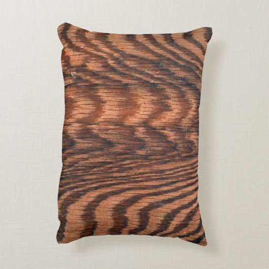 抽象芸術木材デザイン アクセントクッション (裏面(縦))