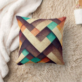 抽象芸術木織 クッション (ブランケット)