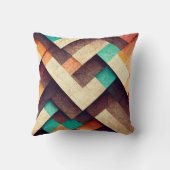 抽象芸術木織 クッション (裏面)