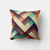 抽象芸術木織 クッション (正面)