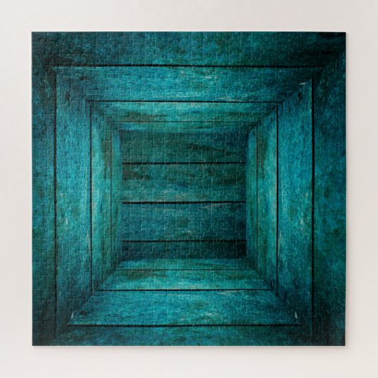 抽象芸術木製立方体 ジグソーパズル (縦)