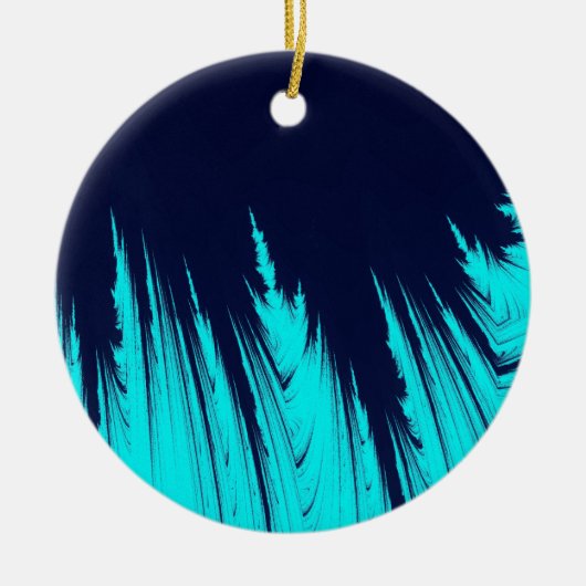 抽象芸術木 セラミックオーナメント (正面)