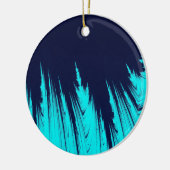 抽象芸術木 セラミックオーナメント (左)