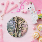 抽象芸術木 ペーパープレート (パーティー)