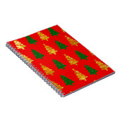 抽象芸術松の木フォイルテクスチャ付きシームレスChr ノートブック (右側)