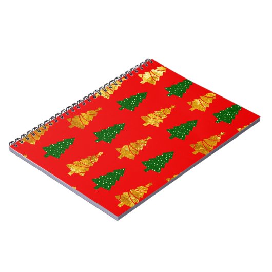 抽象芸術松の木フォイルテクスチャ付きシームレスChr ノートブック (左側)