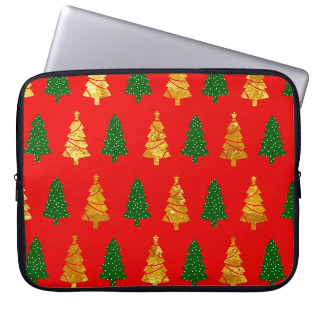 抽象芸術松葉 ラップトップスリーブ (正面)