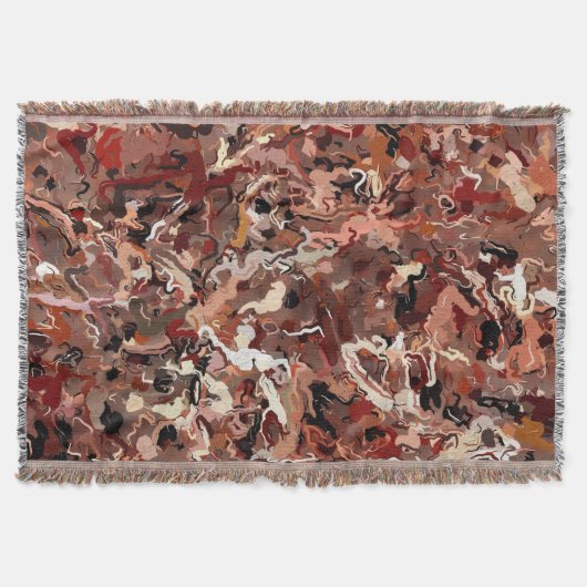 抽象芸術松 スローブランケット (正面)