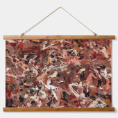 抽象芸術松 吊り下げ型タペストリー (正面)