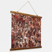 抽象芸術松 吊り下げ型タペストリー (傾斜あり)