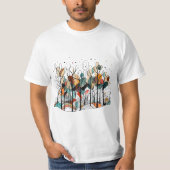 抽象芸術松 Tシャツ (正面)