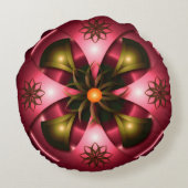 抽象芸術枕デザイン ラウンドクッション (裏面)