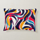 抽象芸術枕 アクセントクッション (裏面)