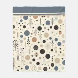 抽象芸術林 フリースブランケット