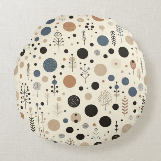 抽象芸術林 ラウンドクッション (正面)