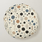 抽象芸術林 ラウンドクッション (裏面)