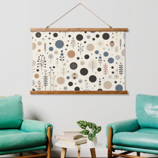 抽象芸術林 吊り下げ型タペストリー (リビング)