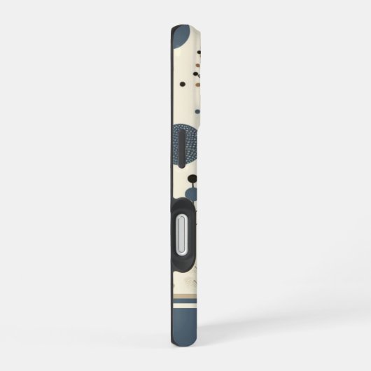 抽象芸術林 iPhone 16ケース (右側面)