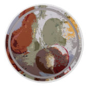 抽象芸術果実 セラミックノブ (正面)