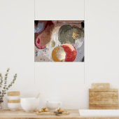 抽象芸術果実 ポスター (キッチン)