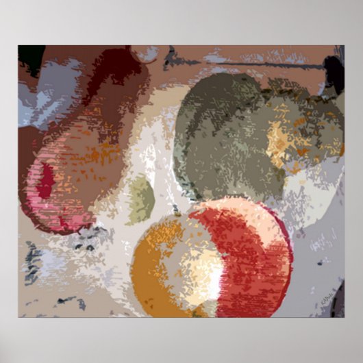 抽象芸術果実 ポスター (正面)