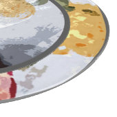 抽象芸術果物モチーフ カッティングボード (角)