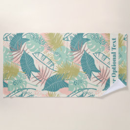 抽象芸術柄カスタム文字ビーチタオル ビーチタオル