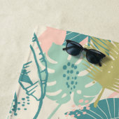 抽象芸術柄カスタム文字ビーチタオル ビーチタオル (インサイチュ)