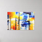 抽象芸術柔らかさ キャンバスプリント (正面)