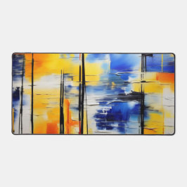 抽象芸術柔らかさ デスクマット