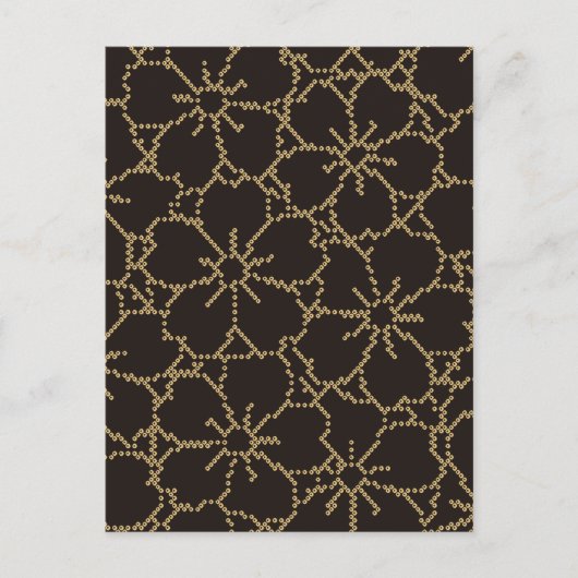 抽象芸術桜日本のフローラ着物 ポストカード (正面)