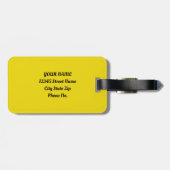 抽象芸術桜春さくらんぼブロッサムフローラ ラゲッジタグ (裏面横)