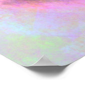 抽象芸術梨の果実がピンク色で生き残る ポスター (角)