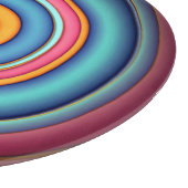 抽象芸術棒つきキャンデーガラス カッティングボード (角)