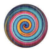 抽象芸術棒つきキャンデーガラス カッティングボード (正面)