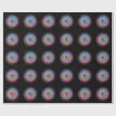 抽象芸術棒つきキャンデー ラッピングペーパー (フラット)