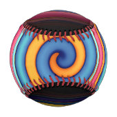 抽象芸術棒つきキャンデー 野球ボール (裏面)